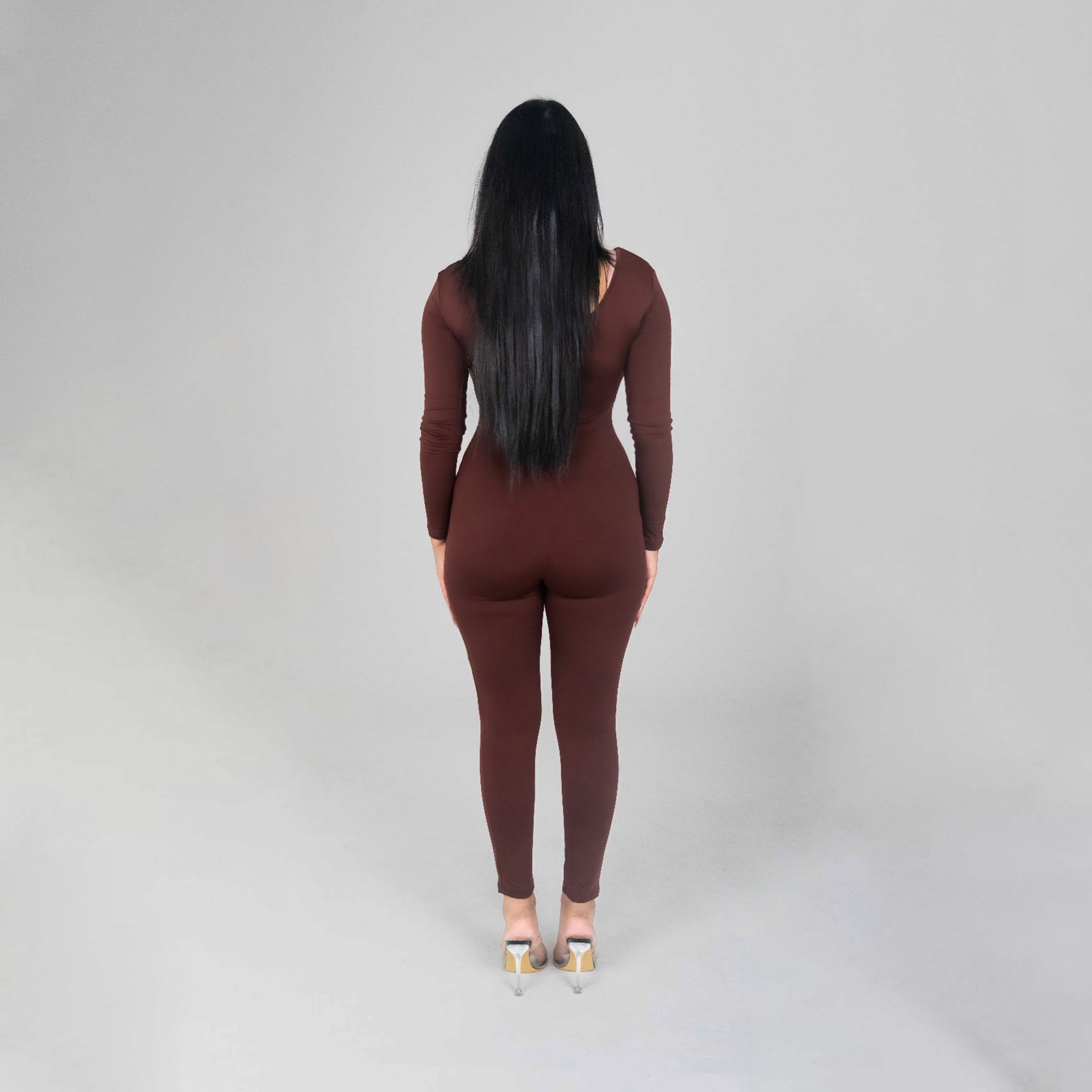Brown Fall Jumpsuit
