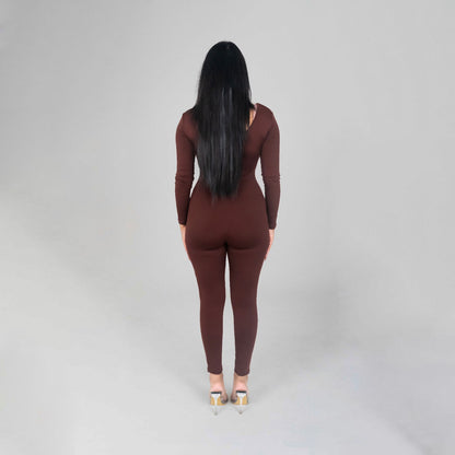 Brown Fall Jumpsuit
